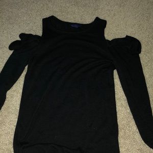 Aeropostale black cold shoulder shirt